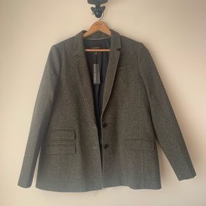 Banana republic Olive/hunter green Tweed blazer